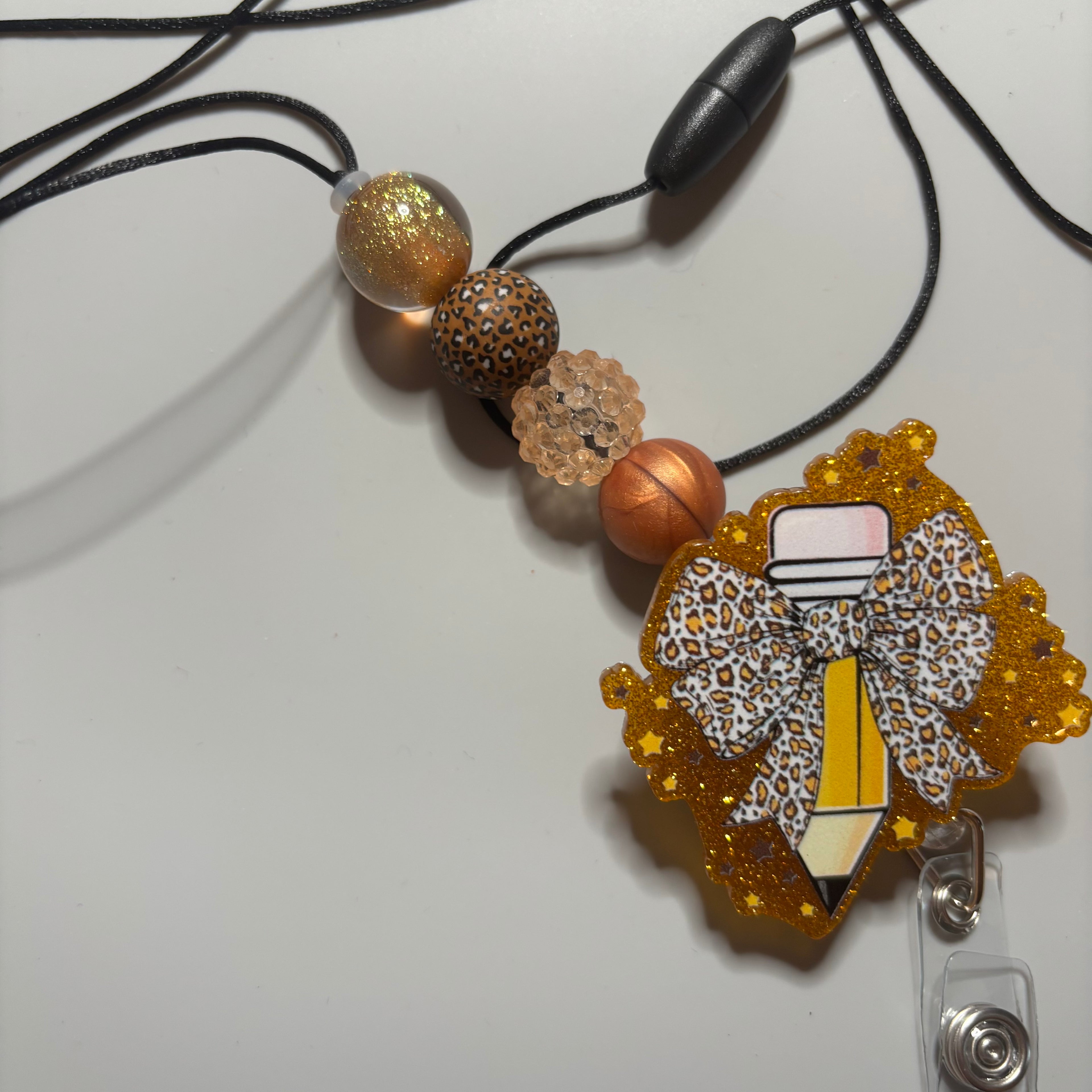 Beaded Badge Reel Lanyard