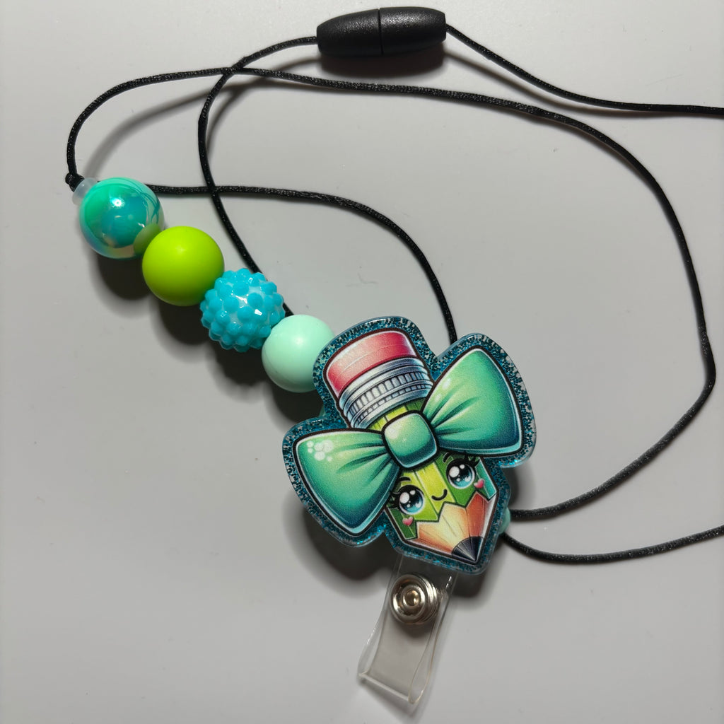 Beaded Badge Reel Lanyard