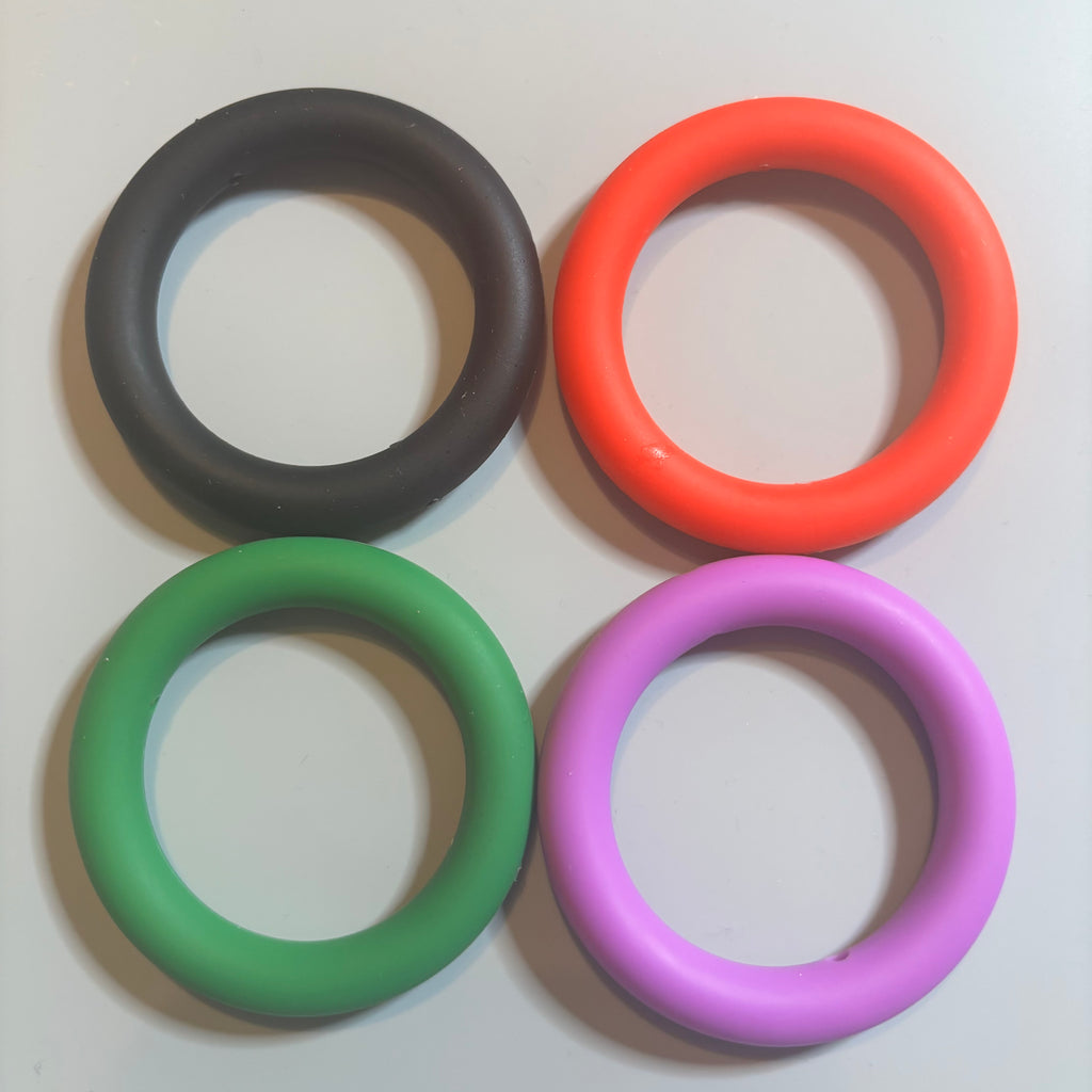 Solid Color Silicone Rings