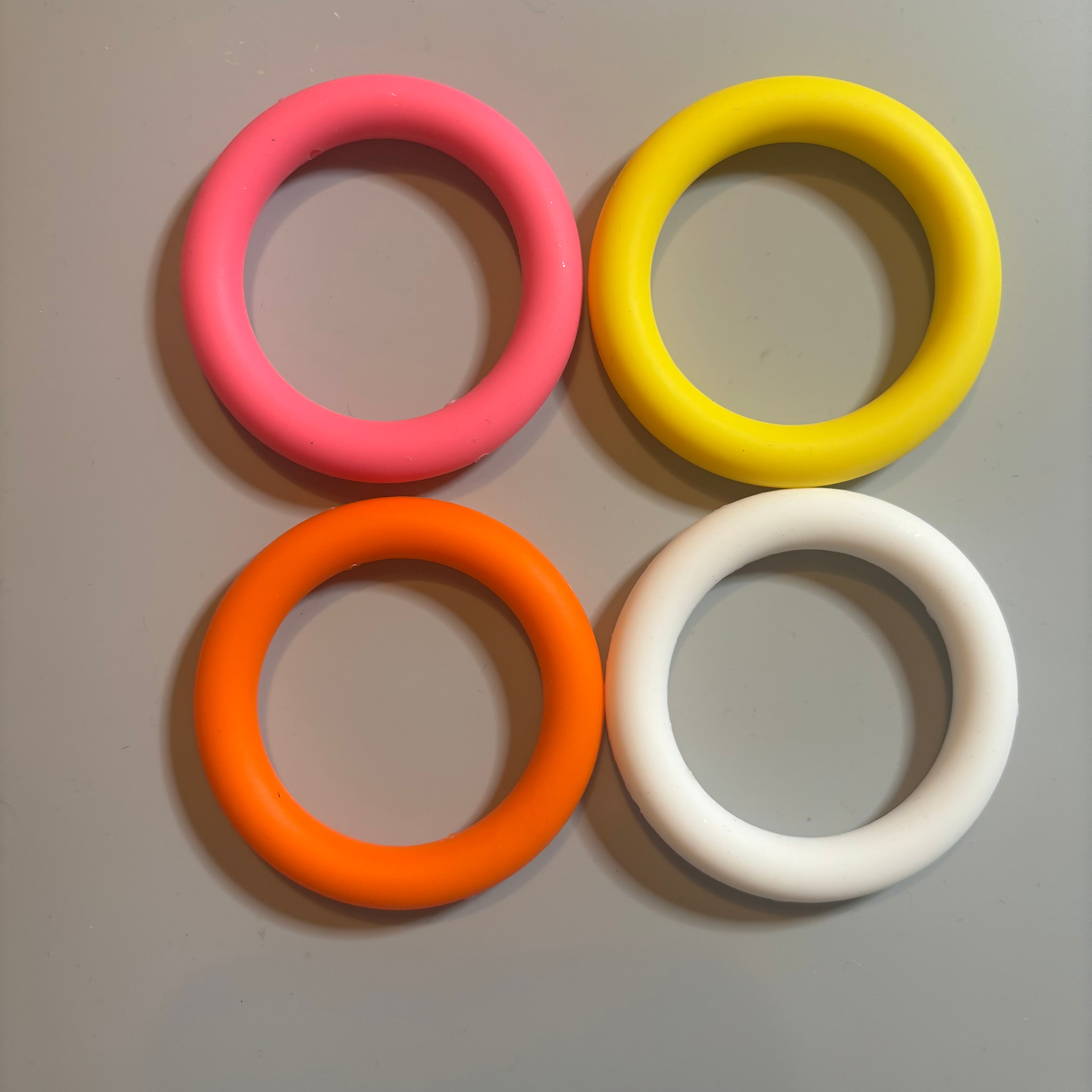 Solid Color Silicone Rings