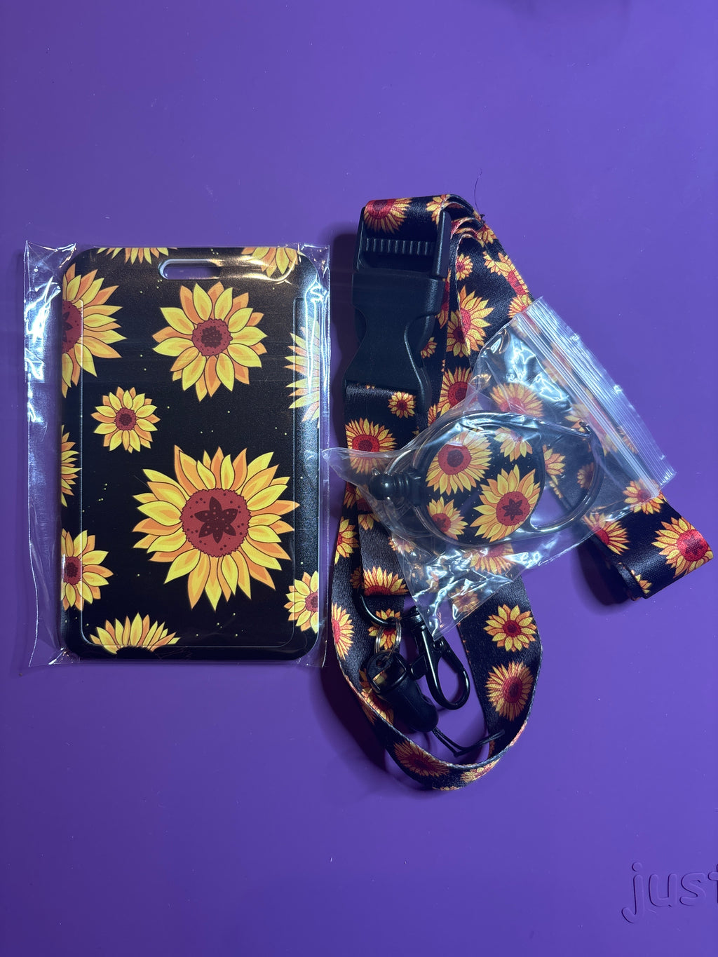 Floral ID Badges with Reel or Charm & Pencil Stands