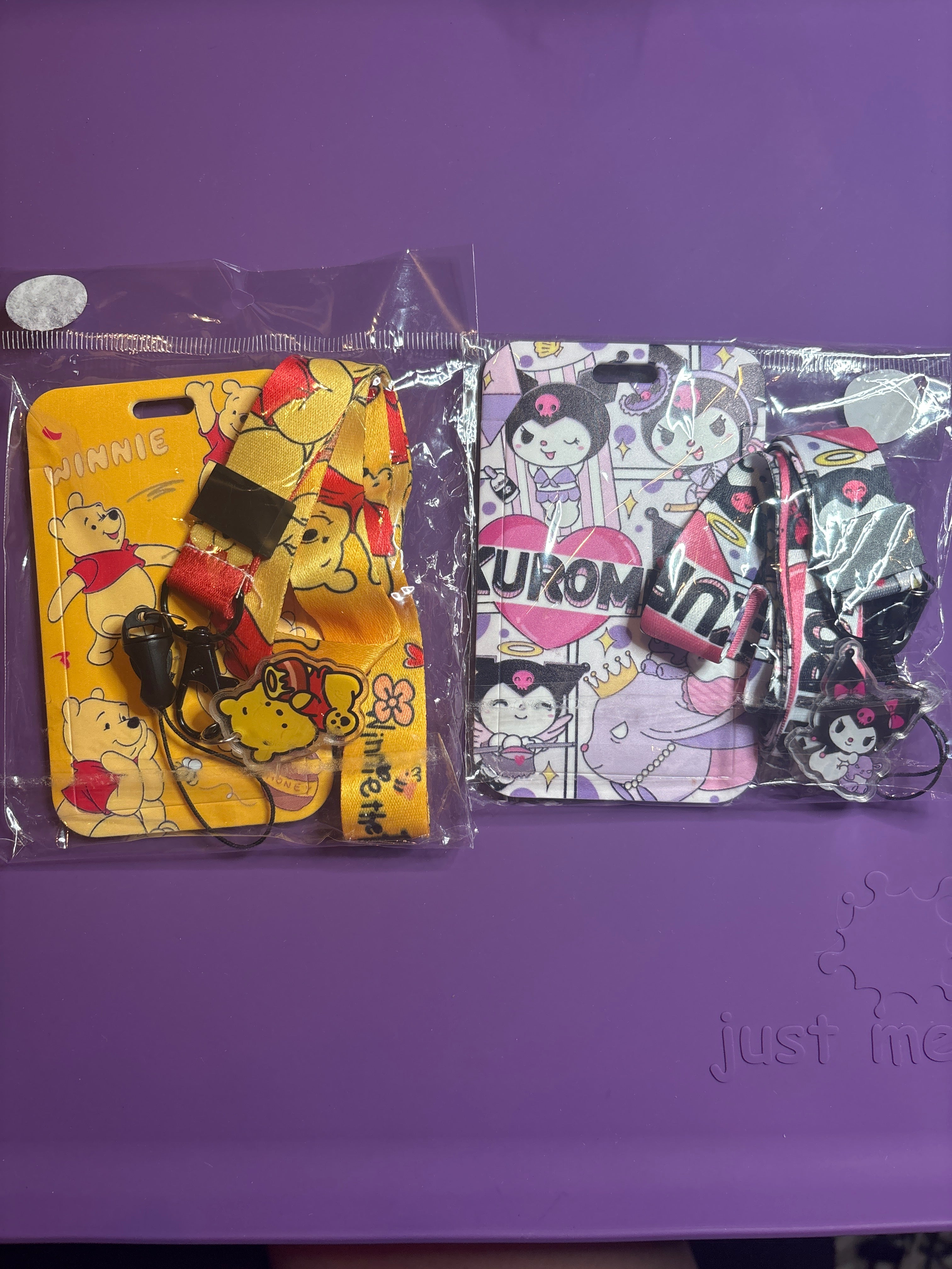 Floral ID Badges with Reel or Charm & Pencil Stands
