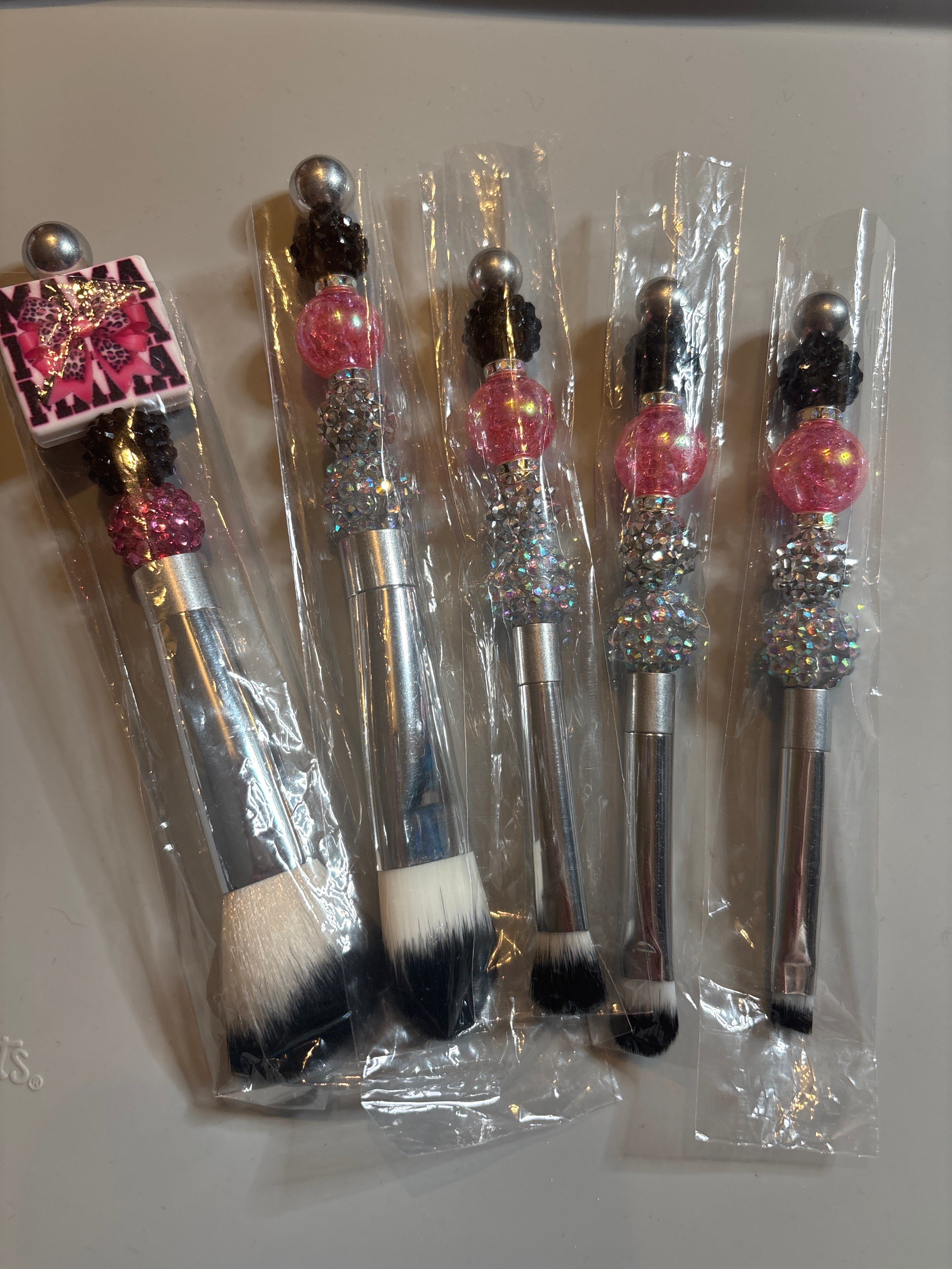 Beaded Makeup Brushes
