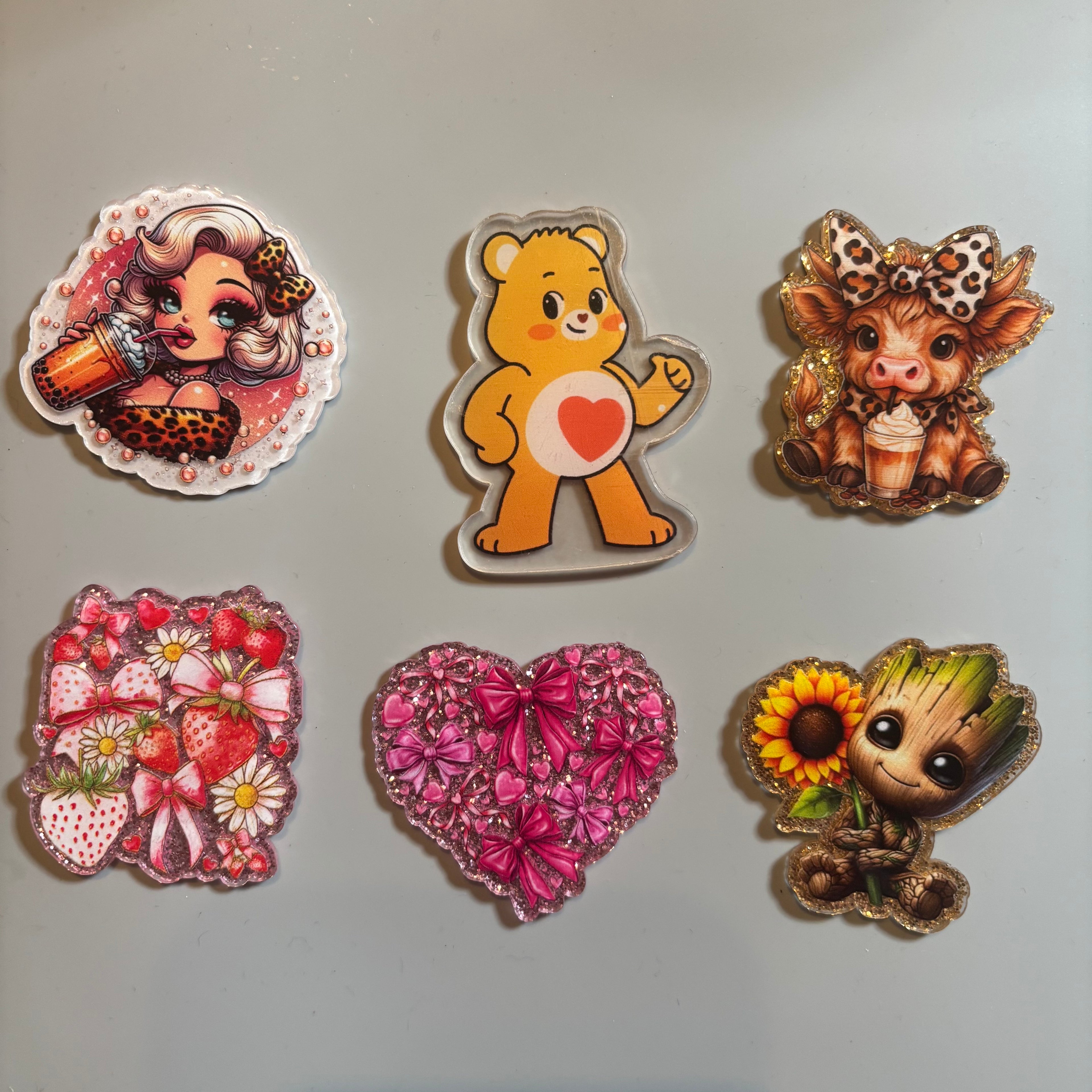 Single Acrylics/Flat backs/Face Plates